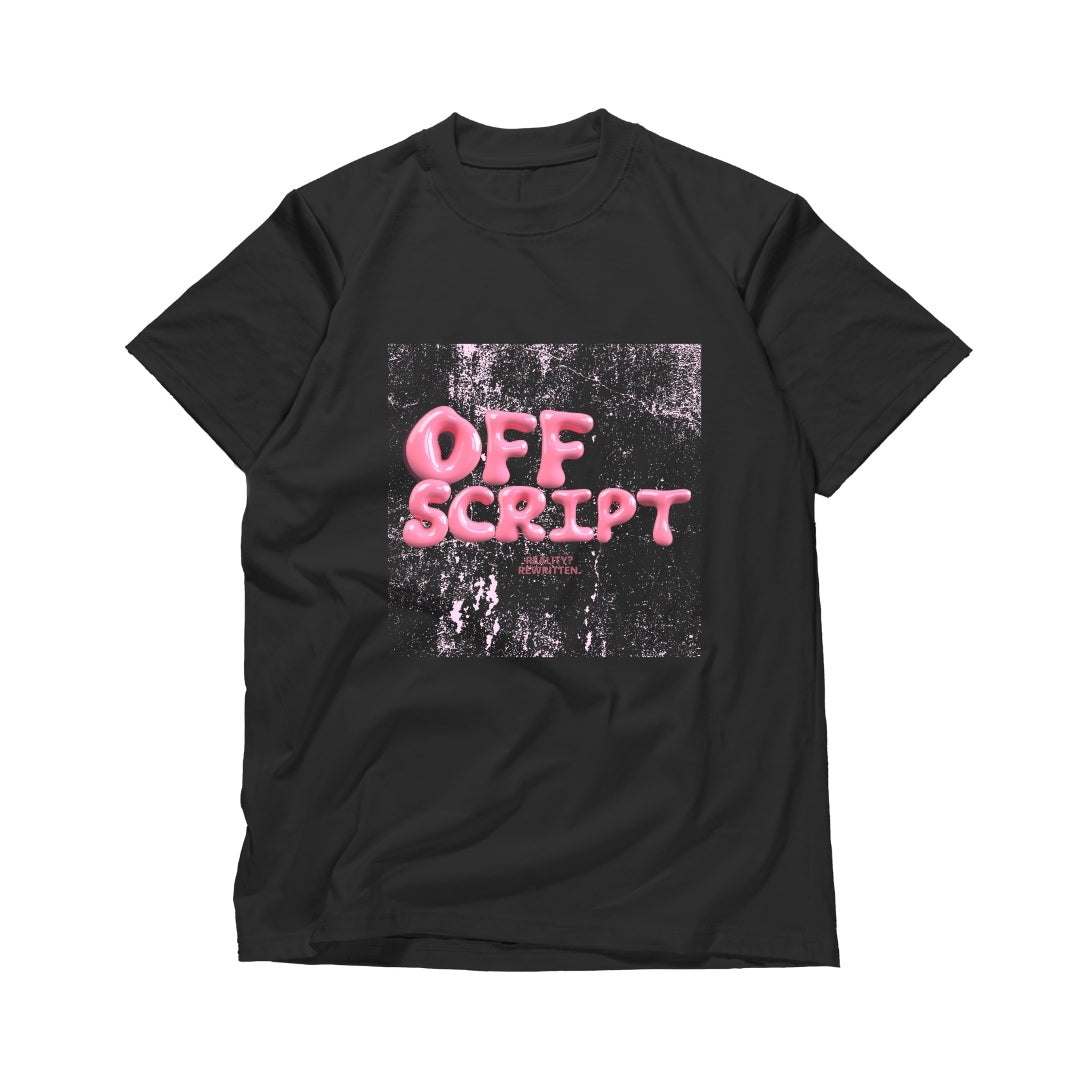 Offscript Series: Pink Script Drop T-shirt