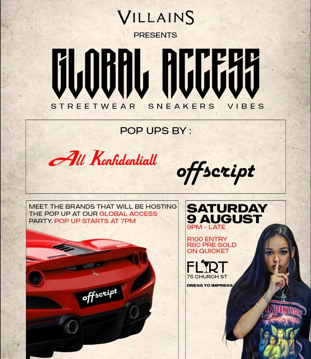 Offscript Attends Global Access Streetwear Event