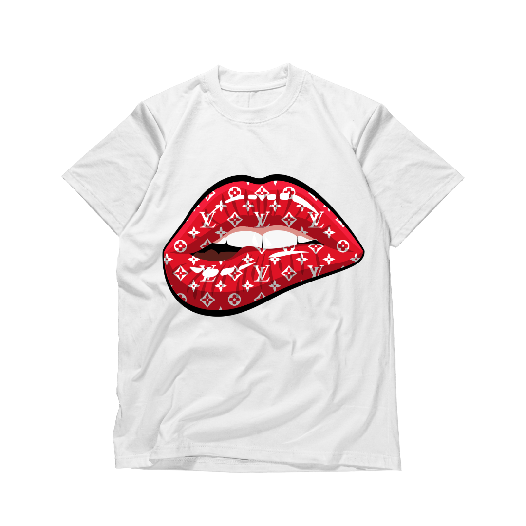 Luxe Lips LV-Inspired Graphic Tee