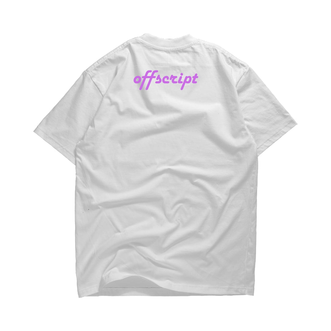 White Offscript Barcode Edition