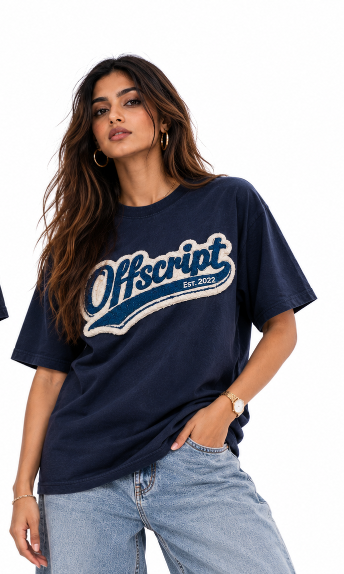 OFFSCRIPT Vintage Script Oversized Tee