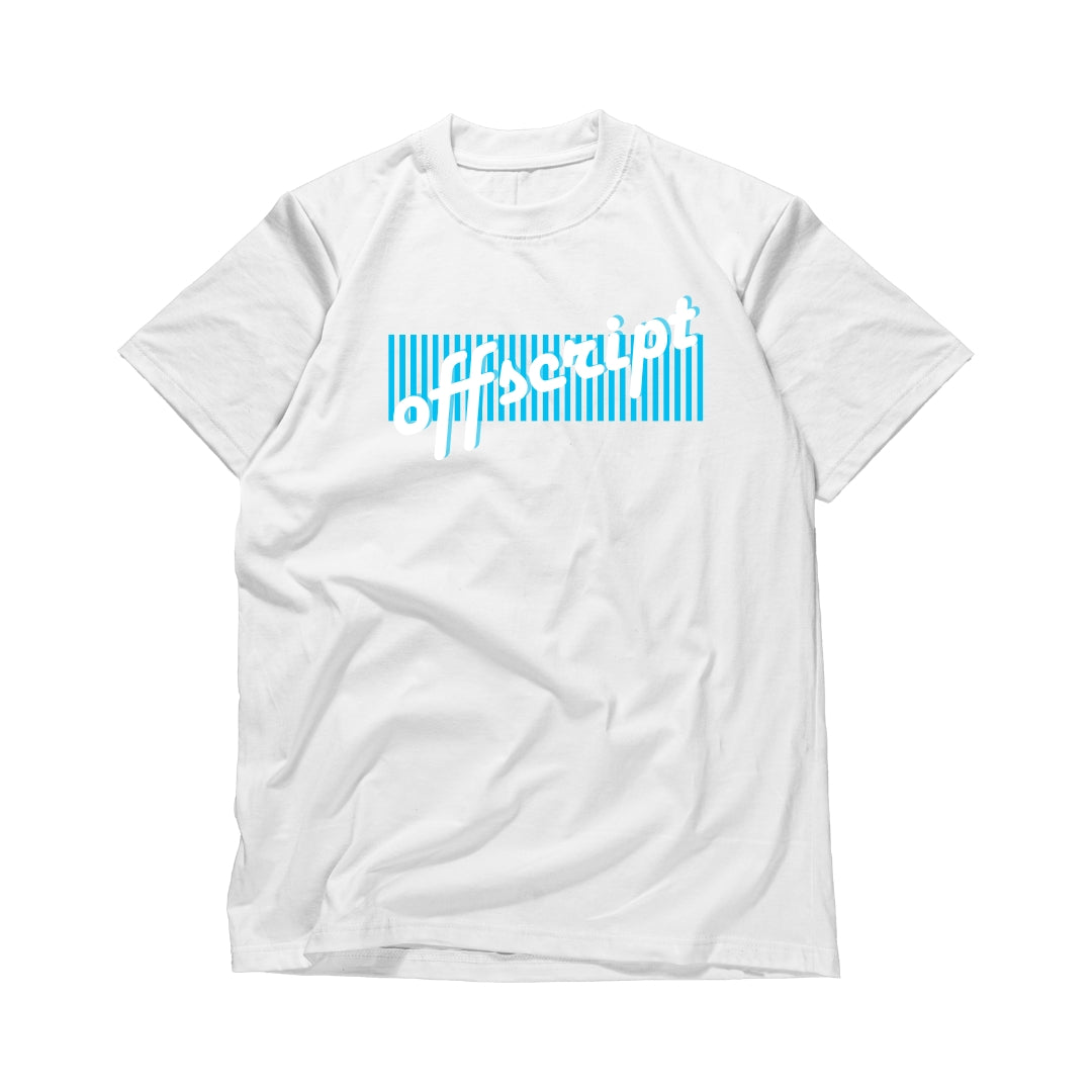 White Offscript Barcode Edition