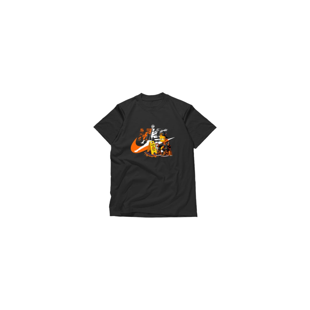 Kids Nike-Inspired Street Cartoon Graphic T-Shirt