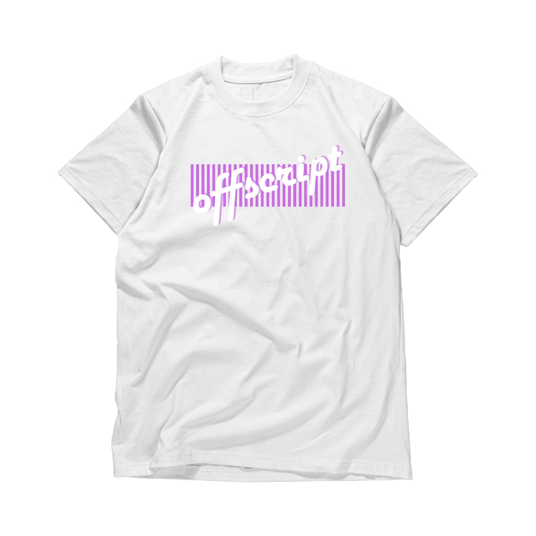 White Offscript Barcode Edition