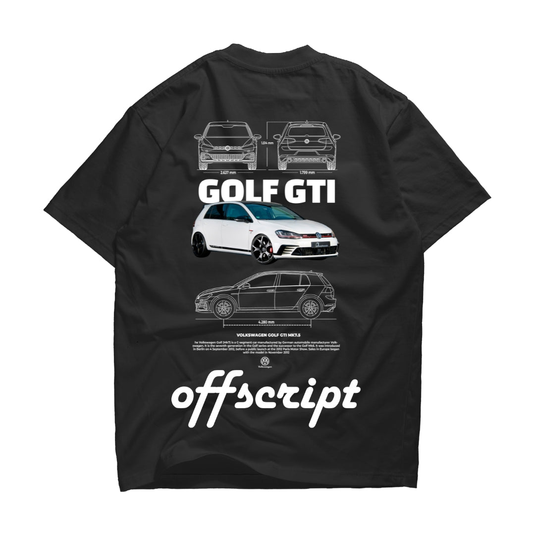 T-Shirt Driven Series: WHITE GOLF GTI