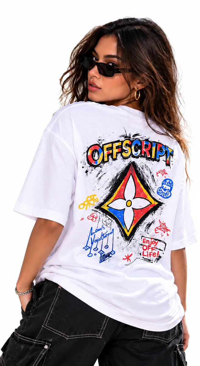OFFSCRIPT Street Art Oversized Tee