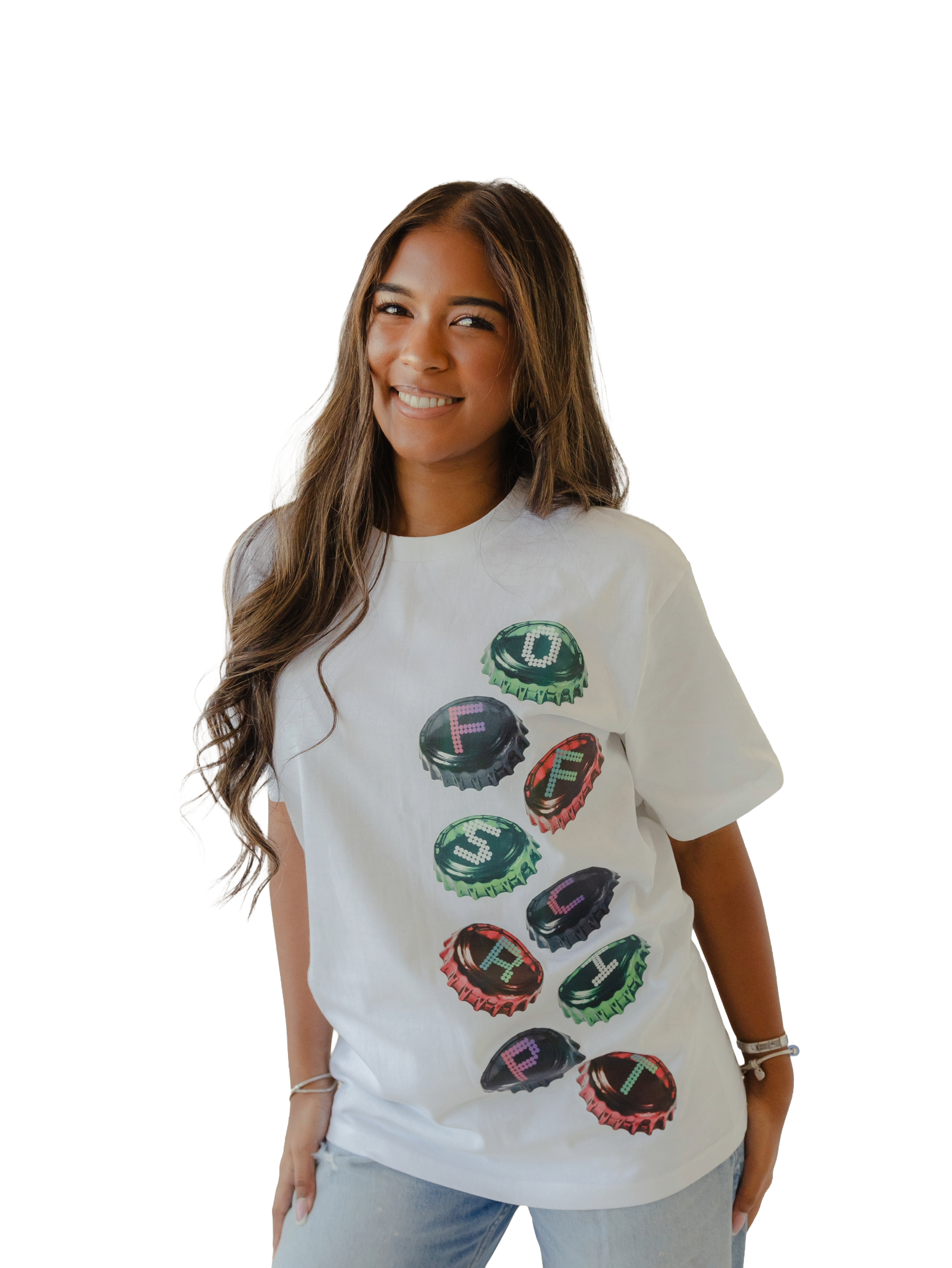 Offscript Bottle Caps Graphic Tee