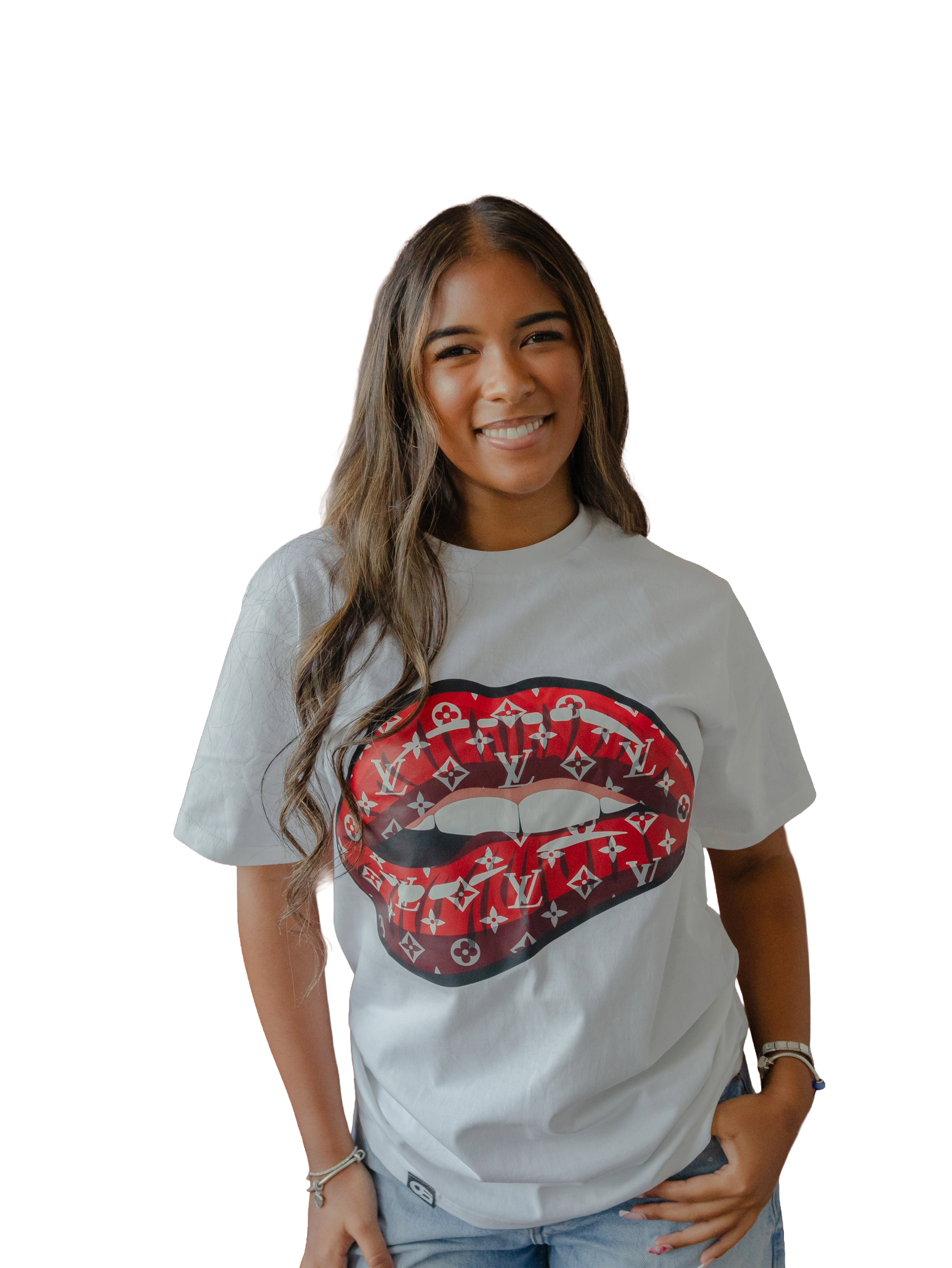 Luxe Lips LV-Inspired Graphic Tee