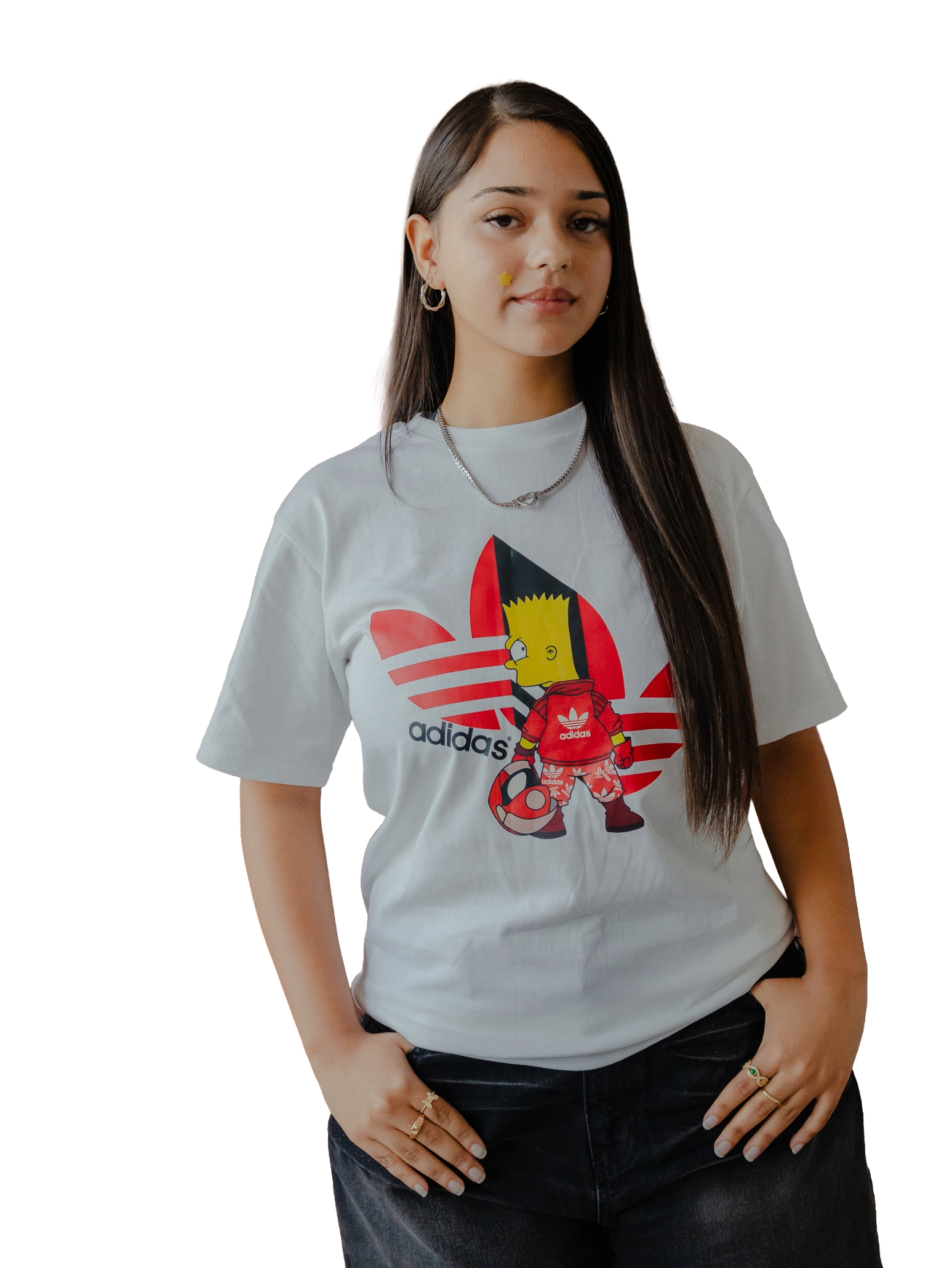 Adidas Inspired Bart Simpson Graphic Tee