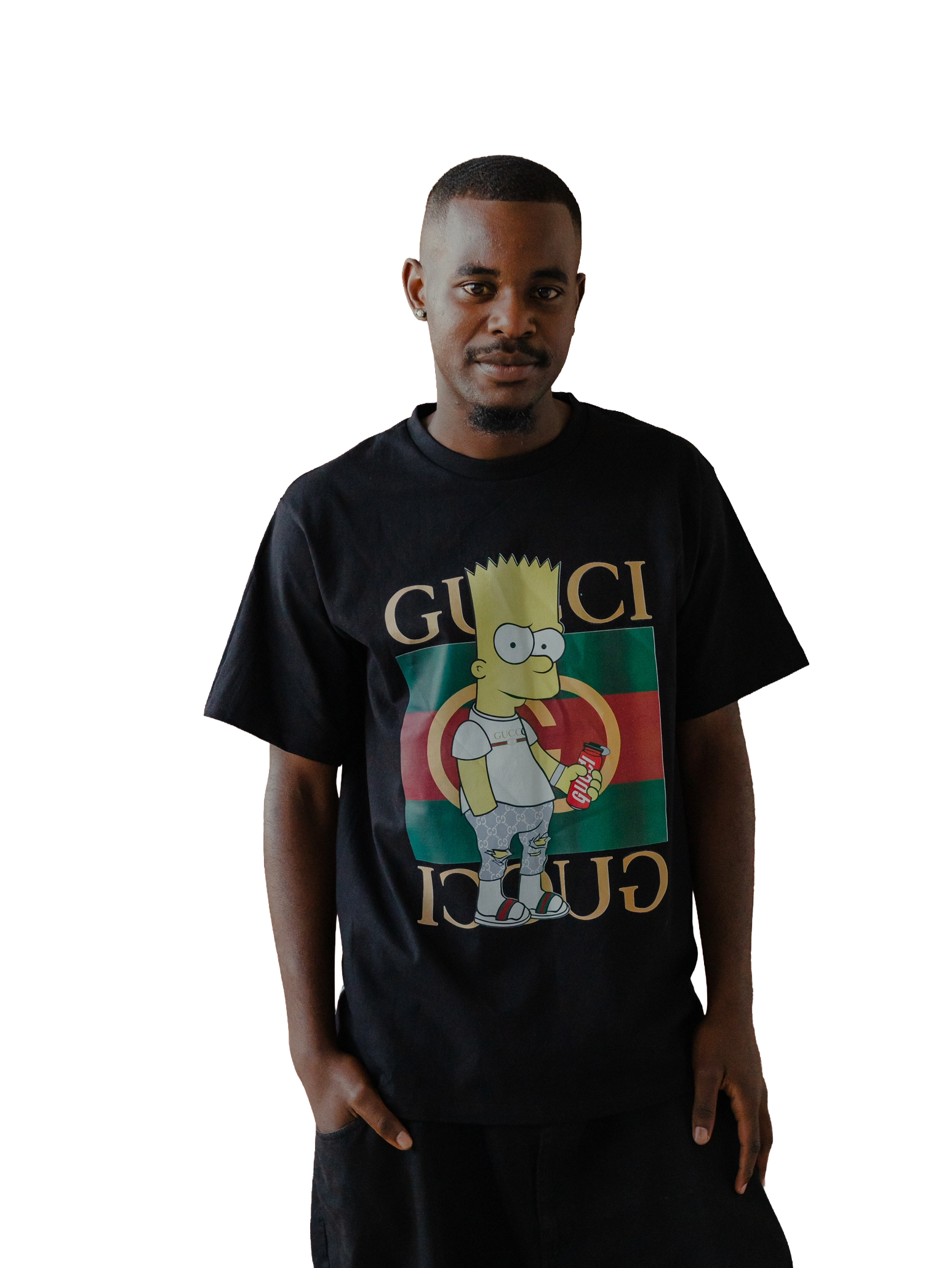 Gucci-inspired Bart Simpson Graphic T-Shirt