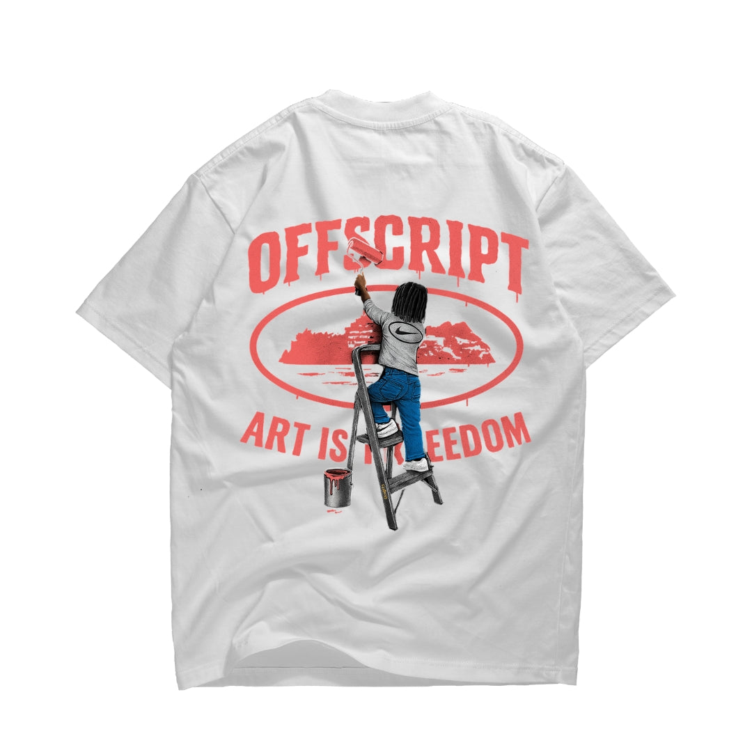 Offscript Art Is Freedom Graphic Tee